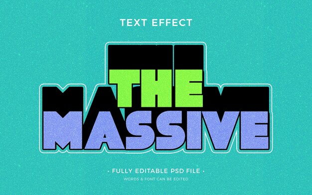 3d text text effect