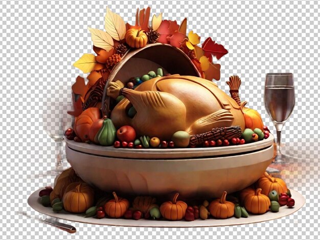 PSD 3d thanksgiving foto's