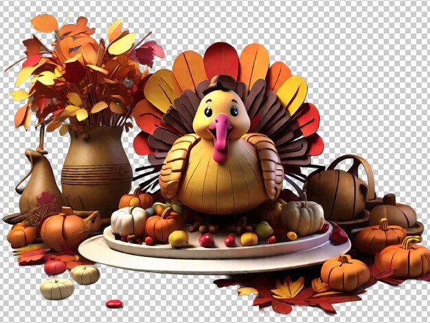 PSD 3d thanksgiving photos