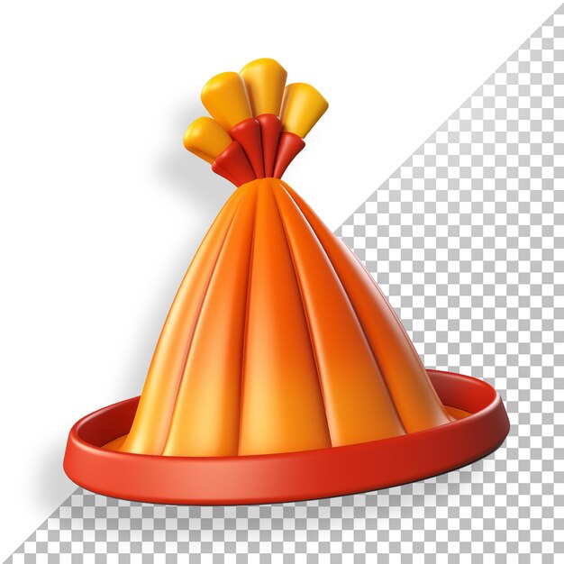 PSD cappello 3d a tema ringraziamento