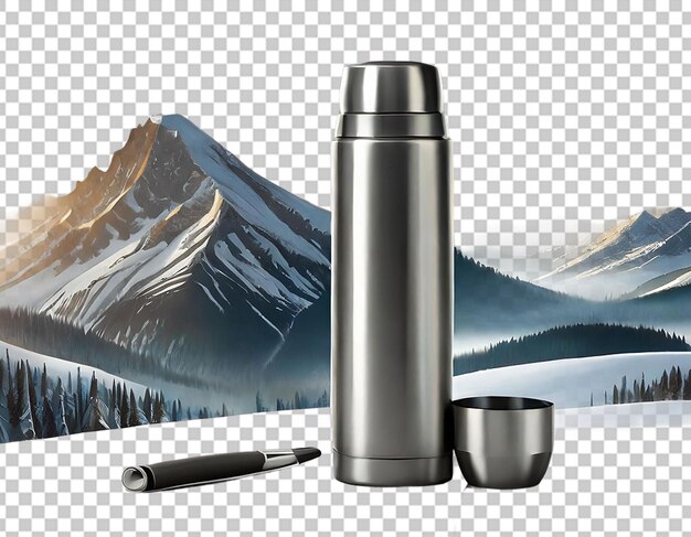 PSD 3d-thermos roestvrij