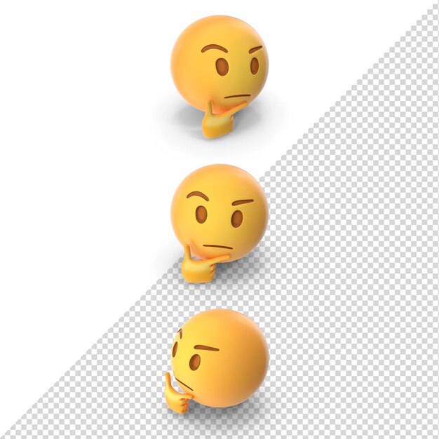 PSD 3d-мышление emoji