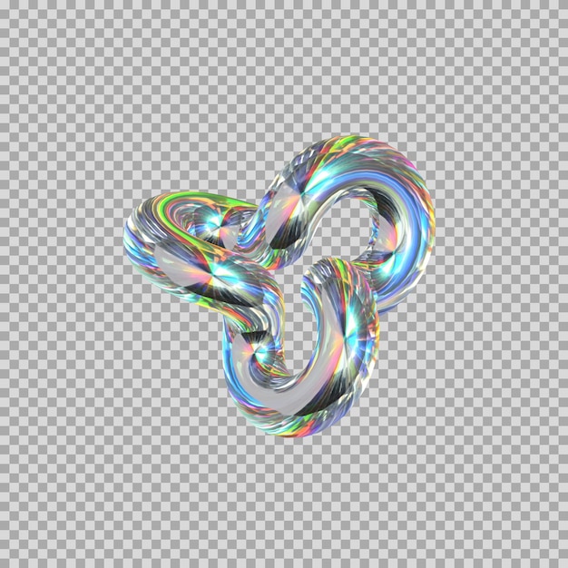 3d thorus knot dynamic diamond icon