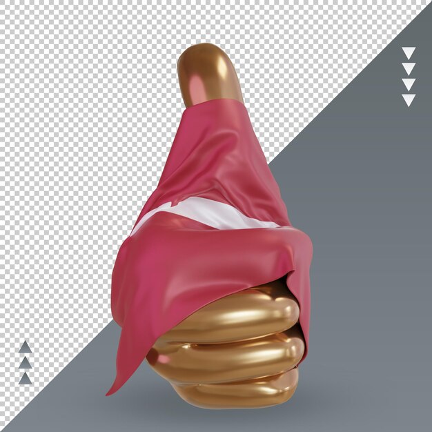 3d thumb latvia flag rendering front view