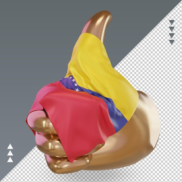 3d thumb venezuela flag rendering right view