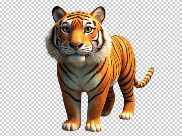 PSD tigre 3d