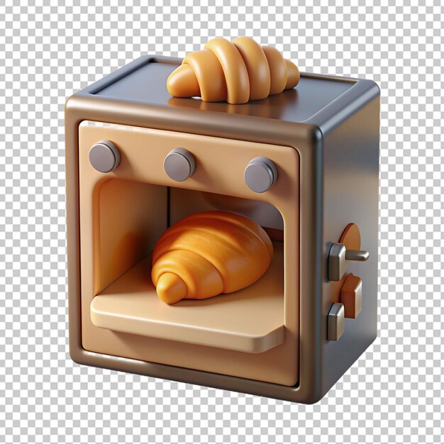 PSD forno per tostapane 3d png