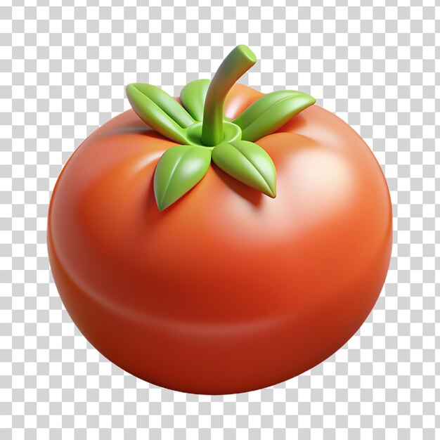 PSD 3d tomato isolated on transparent background