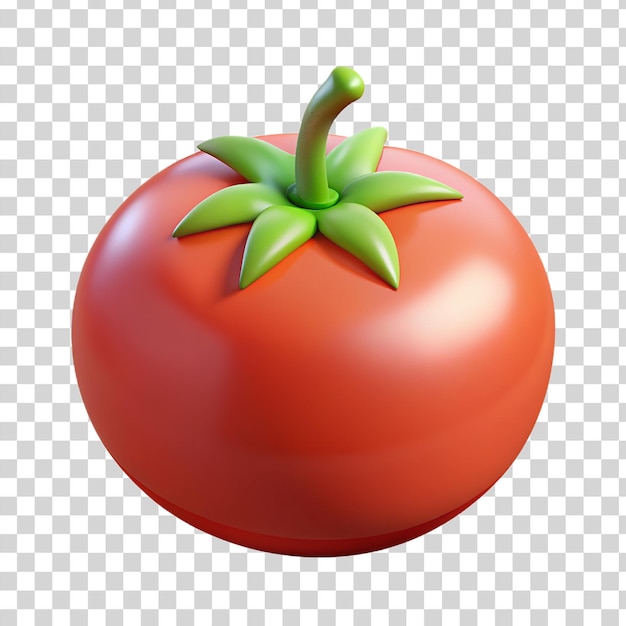 PSD 3d tomato isolated on transparent background