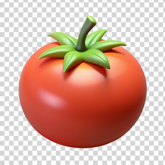 PSD 3d tomato isolated on transparent background
