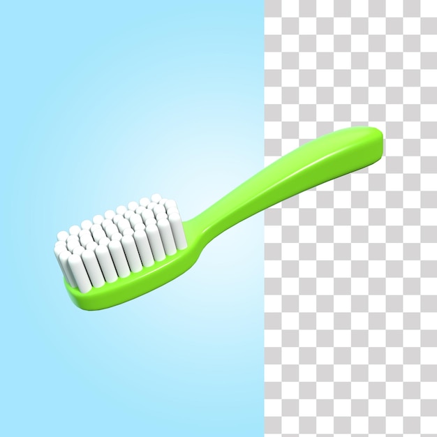 PSD 3d tooth brush illustration