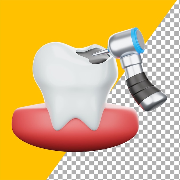 PSD foratura per denti 3d