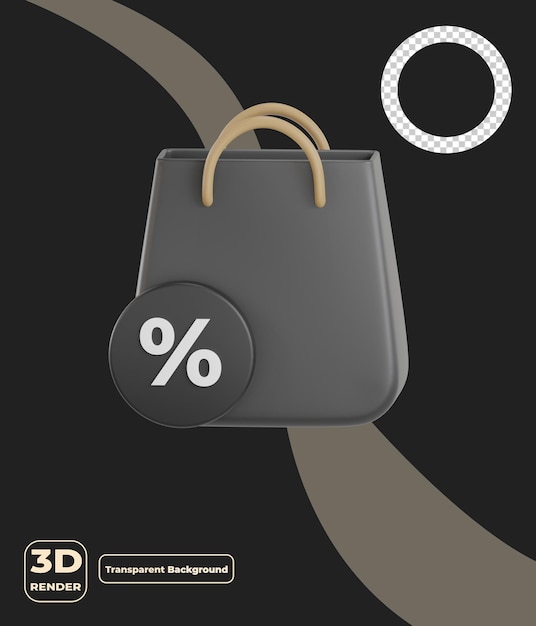 3d Torba Na Zakupy Czarny Piątek