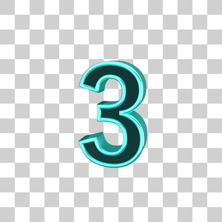 PSD 3d tosca 閃亮號碼 3