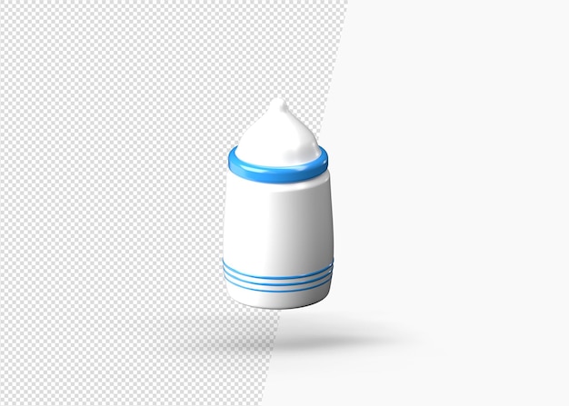 3d toy rocket isolated rendering