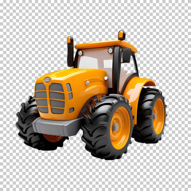 PSD 3d tractor png on transparent background