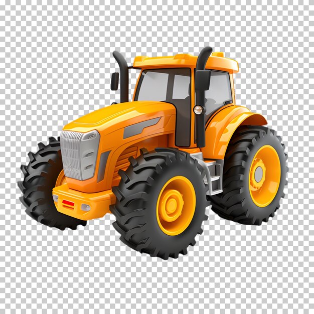 PSD 3d tractor png on transparent background