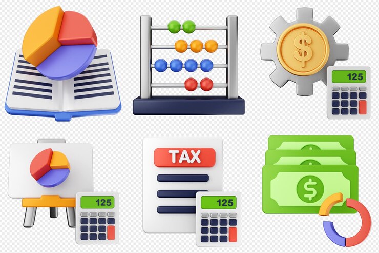 PSD 3d trading money transaction finance waluta ikona zestaw zestaw ilustracja