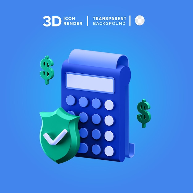 PSD 3d transactie icon illustratie