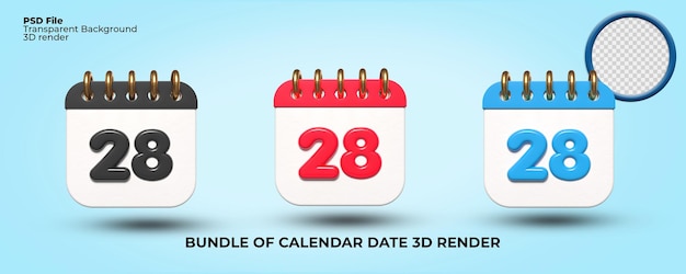 3d прозрачный календарь дата 28 для расписания встреч расписание событий каникулы работа школа цвет b