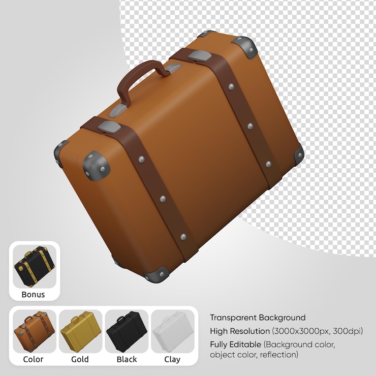 PSD 3d дорожная сумка