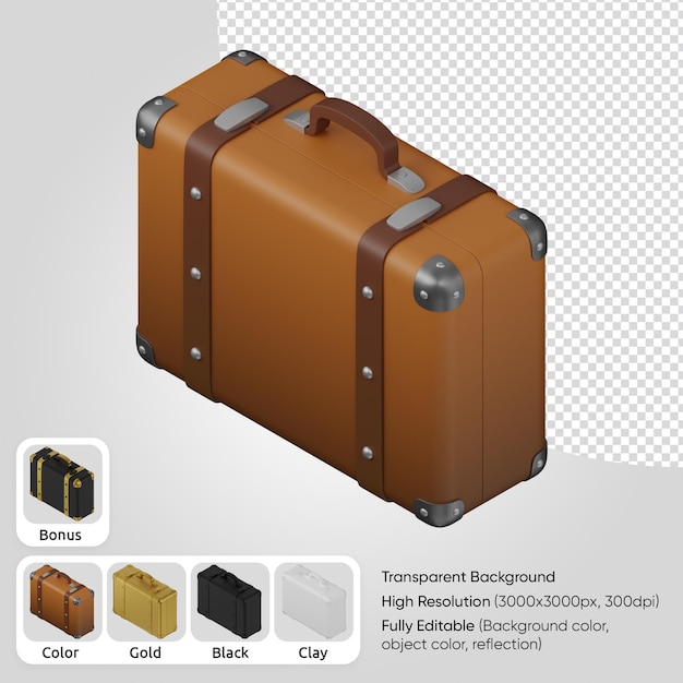 PSD 3d travel bag