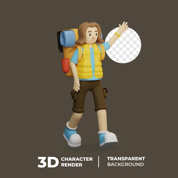 3d traveler bring backpack