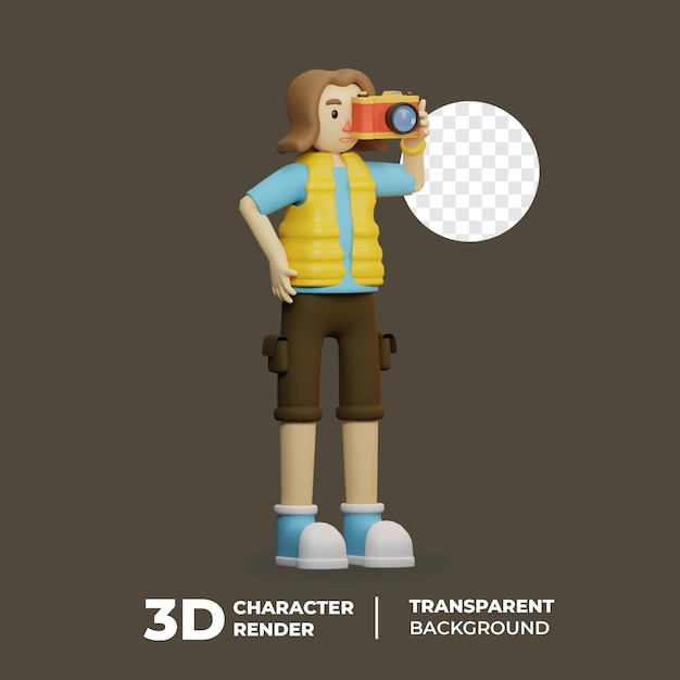 3D 旅行者使用相機
