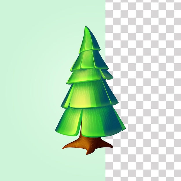 PSD illustrazione dell'albero 3d 2