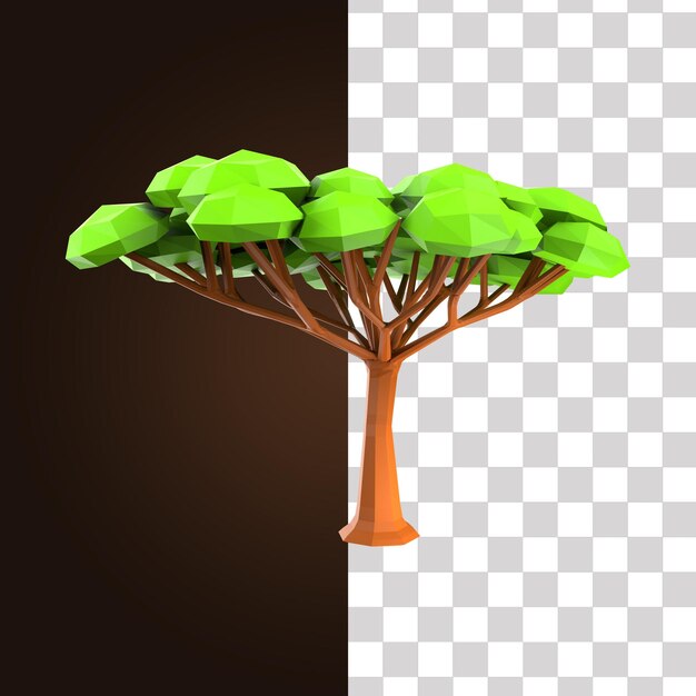 PSD 3d tree illustration 9