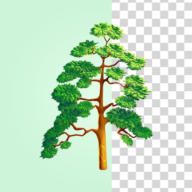 PSD illustrazione 3d dell'albero 9