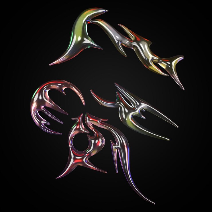 PSD 3d tribal rendering ontwerp