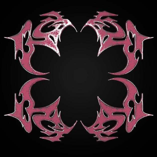 3d tribal rendering ontwerp