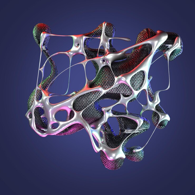 PSD 3d tribal with chrome and silver