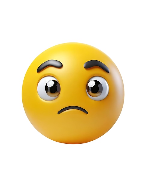 PSD 3d trieste gele emoji