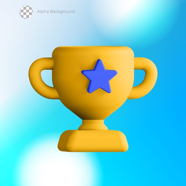 PSD 3d trofee pictogram