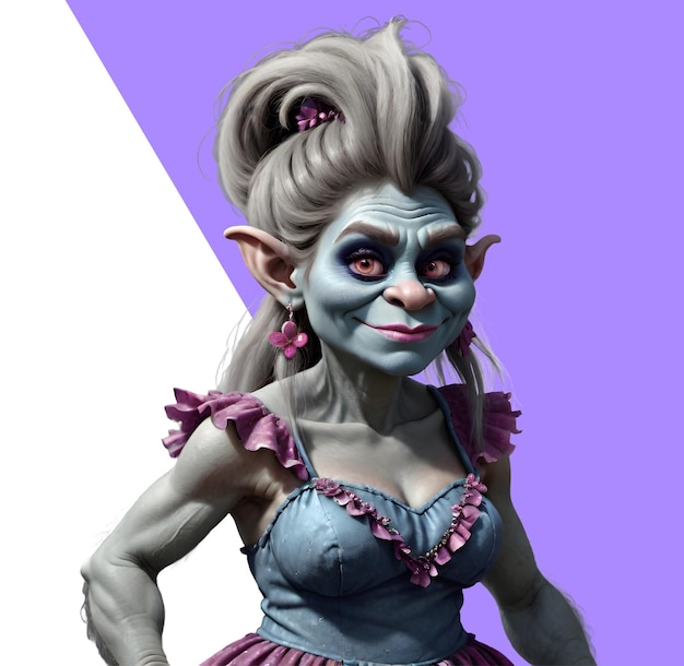 PSD donna troll 3d