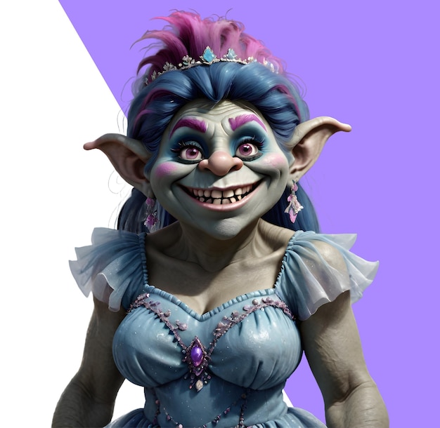 3d troll woman