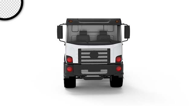 PSD 3d truck with transparent background