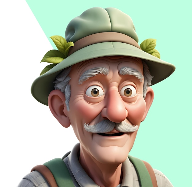 PSD 3d tuinman personage