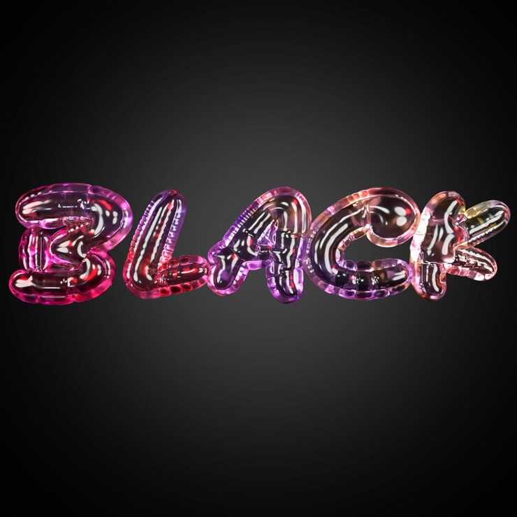 PSD 3d typo black friday
