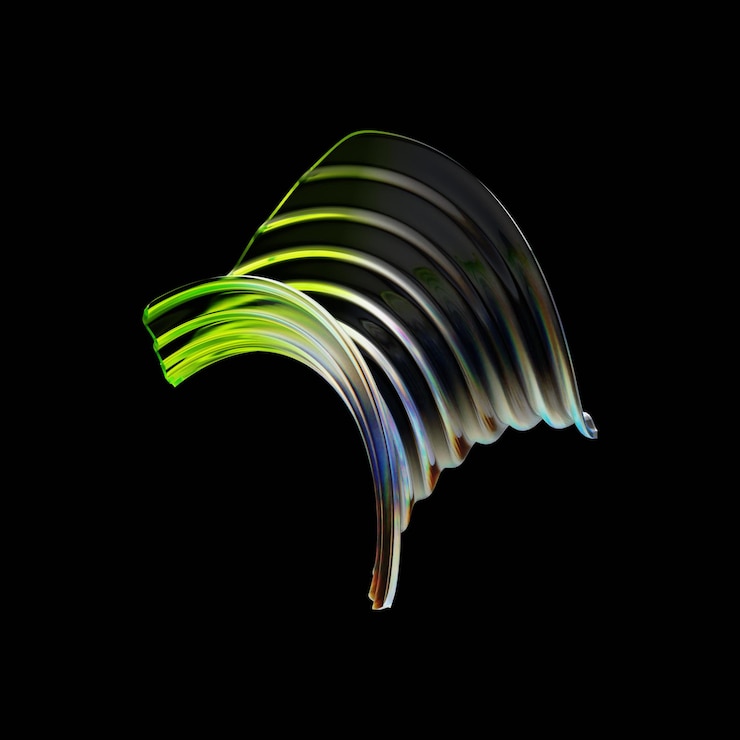 PSD 3d 獨特梯度玻璃形狀 png 模板