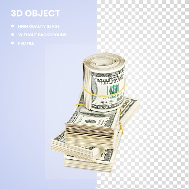 PSD 3d dollaro degli stati uniti banconota grafica banconota di cento dollari degli stati uniti