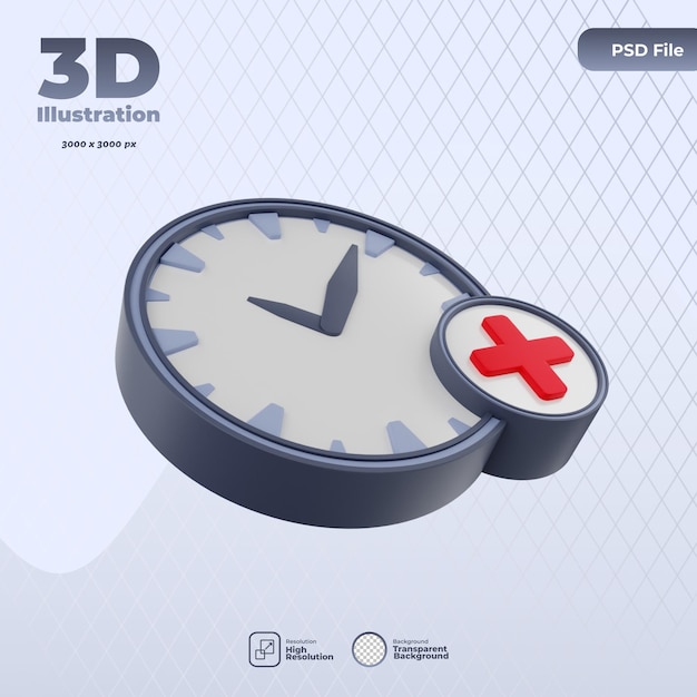 3D urgent care icon illustration