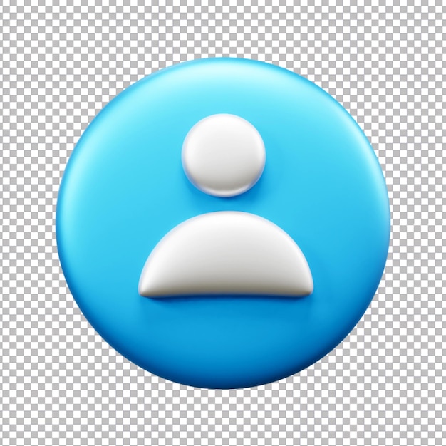 3d user ui icon isolated