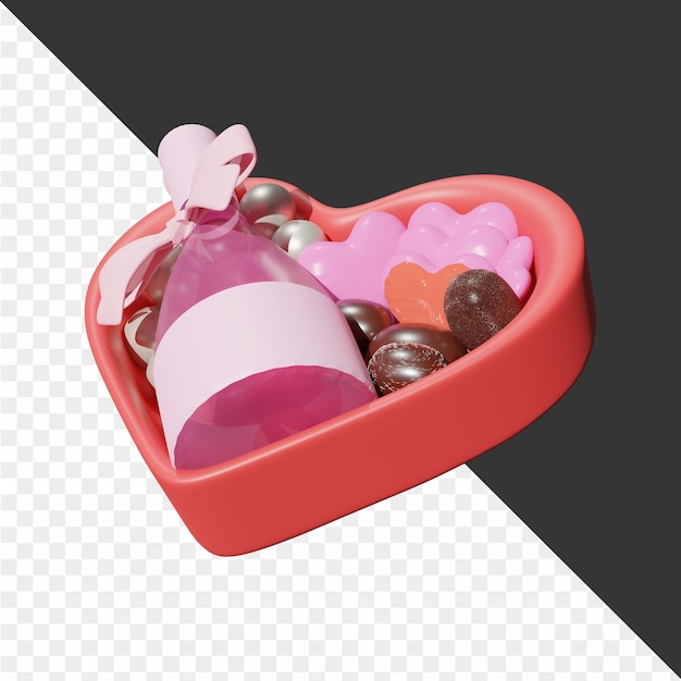 3d valentijnsdag icon promotie