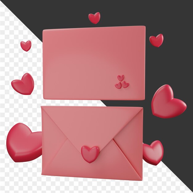 PSD 3d valentijnsdag icon