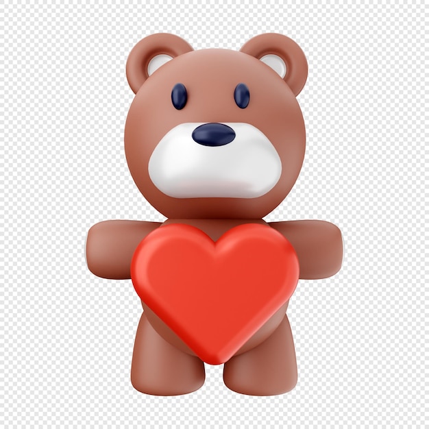 3D Valentijnsdag pictogram illustratie
