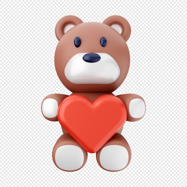 3D Valentijnsdag pictogram illustratie