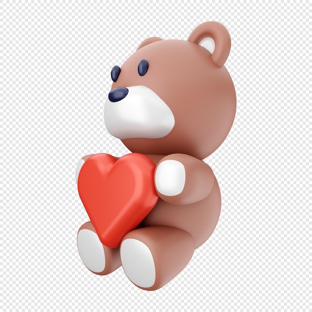 3D Valentijnsdag pictogram illustratie